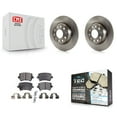 thumbnail image 1 of Transit Auto Rear Disc Brake Rotors and Ceramic Pads Kit for Car Volkswagen Jetta GTI Passat Eos Audi A3 Quattro K8T-102015, 1 of 11