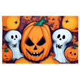 thumbnail image 2 of HANDIED Polyester carpet Halloween Pumpkin Bathroom Rugs Washable Absorbent Mat Autumn Funny Cute Microfiber Bathroom Rug For Shower Tub, 2 of 7