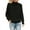 Black, variant on Women's Solid Color Knitted Pullover, Raglan Sleeve Half Turtleneck Sweater, Warm Long Sleeve Jumper for Casual Everyday Wear and Loungewear Purple XXL