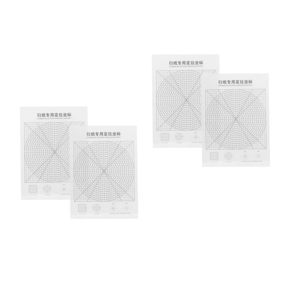 unbranded 4 pcs  Paper Quilling Tools Paper Strips Quilling Tool Paper Positioning Tool Paper Quilling Coordinate Sheet