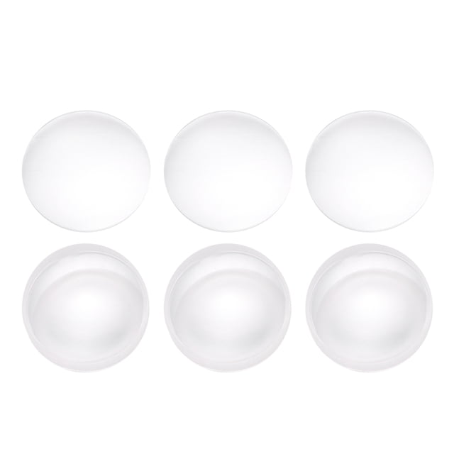 MasteelfCA 6Pcs Double Convex Glass Lens 42mm Diameter Focal Length For Labs Labs Double Concave Optical Lense Glass Lens Focal Length 42mm Dia