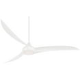 thumbnail image 2 of 65 Inch 3 Blade Ceiling Fan With Light Kit-White Finish-White Blade Color Minka Aire Fans F848-Wh, 2 of 2