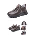 thumbnail image 7 of Snow Boots for Men Platform Soft Sole Lace up Waterproof LeatherWinter Booties Furry Lined Warm Winter Sneakers Wine Size 9, 7 of 7