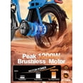 thumbnail image 5 of ESKUTE D200 Electric Bike for Adults 750W Peak Motor 19.8 Mph, Folding 20x3 Inch Fat Tire E‑Bike, 48V 10.4Ah Up to 55 Miles, with 7‑Speed Step‑Through Cargo Fold E Bicycle, NFC Unlock Blue, UL2849, 5 of 8