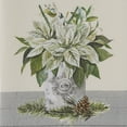 thumbnail image 3 of Park Designs Joy White Poinsettia Dishtowel Set of 2, 3 of 3