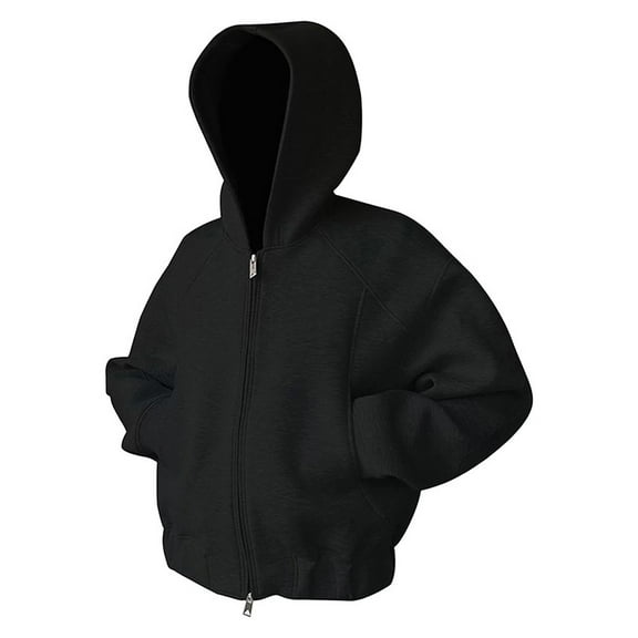 Afdoent Mens Zip Up Hooded Sweatshirt High Street Double Zipper Hoodie Casual Sports Jacket For Stylish And Comfortable Fall Winter Outerwear Hoodie For Fall Winter