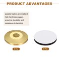 thumbnail image 3 of 8 Pcs Gold Speaker Isolation Feet,25x5mm Copper Shock Absorption Base Pad Anti Vibration Amplifier Stand Feet Mat, 3 of 6