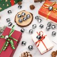 thumbnail image 3 of 0.5Inch Silver-plated Bells,Christmas Jingle Bells,Small Jingle Bells,Metal Cross Bells,DIY Crafts Jingle Bells for Wreath,120PCS Bulk Bells,for Festival Wedding Party Decoration, 3 of 7