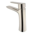 thumbnail image 3 of Fine Fixtures Round Single Hole Bathroom Faucet, Satin Nickel, 3 of 5