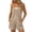 A1 Beige, variant on BODOAO Women's Casual Summer Romper V Neck Sleeveless Spaghetti Strap Loose Short Jumpsuit with Pockets, Easy Beach Vacation Travel Outfit for Daily, Resort and Brunch Wear Beige L