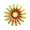 Yellow, variant on 1 Pc Tieyihua Art Sunflower Wreath Bark Pendant Artificial Wreath Decoration, Yellow