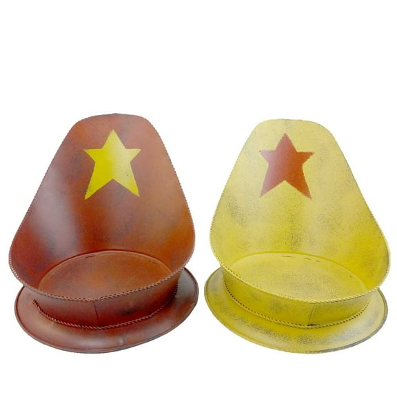 10.00In Abrahams Candle Holders Set/2, Metal, Americana Home Decor 904755