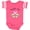 Football Pink and White, variant on Inktastic Yaya's Girl Heart Flowers Girls Baby Bodysuit