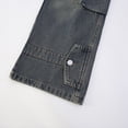 thumbnail image 5 of Ruyang Teens Girl Ripped Jeans Baggy Wide Leg Denim Pants Cool Washed High Waisted Straight Leg Pants with Pockets, 5 of 9