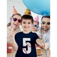 thumbnail image 2 of Baseball 5th Birthday Gift for Five Year old Youth Kids T-Shirt Small Black, 2 of 6