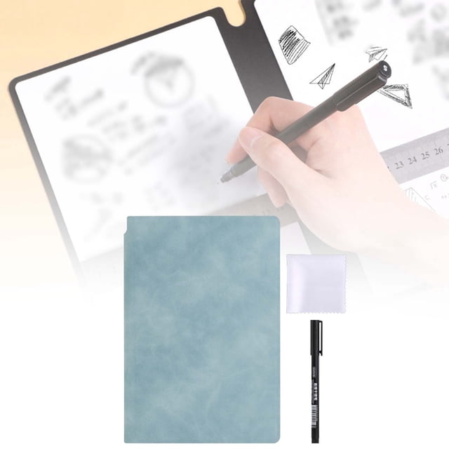Carnet de Tableau Blanc Réutilisable A5 Portable Effaçable pour École Maison Réunions & Notes (2ml)