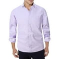 thumbnail image 2 of adviicd Button Down Shirt Men Mens Long Sleeve Stain Resistant Dress Shirts Slim Fit Button Down Shirt (Purple,XL), 2 of 4