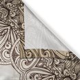 thumbnail image 3 of Ambesonne Ethnic Kitchen Curtains, Paisley Leaves Bohemian Art, 55"x30", Umber and Eggshell, 3 of 3