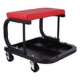 thumbnail image 6 of VANCUS Rolling Garage Shop Seat has casters, 330 lbs with Tool Tray Rolling Padded, Creeper Seat for Garage, Shop, Auto Repair, Black & Red, 6 of 15