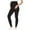 Black, variant on Pitauce Maternity Workout Yoga Leggings Soft Stretchy Pregnancy Leggings Over The Belly Full Length Activewear