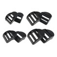thumbnail image 2 of 100 Unids Deslizador De Plástico Tri-Glide Ajuste Hebillas Correas Correas Negro, Ligero Y Portátil, Conveniente Para Usar 20 mm Soledad Hebilla de correas de la mochila, 2 of 10