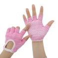 thumbnail image 2 of Unique Bargains Yoga Gloves Non-slip Fingerless Pilates Gloves One Size Pink, 2 of 5
