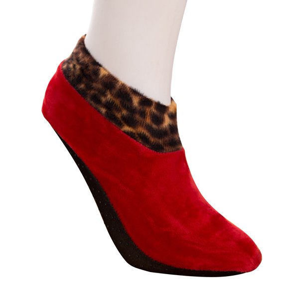 LUXUR Women's AntiSkid Grips Slipper Socks Cozy Fuzzy Fluffy Lined