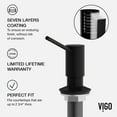 thumbnail image 6 of VIGO Braddock Kitchen Soap Dispenser in Matte Black, 6 of 8