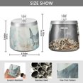 thumbnail image 3 of Sharks Waves Ashtray with Lid Smell Proof Cigarette Ashtray Stainless Steel Smokeless Ash Holder for Indoor Outdoor, 3 of 7