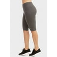thumbnail image 6 of TheLovely Women & Plus Soft Cotton Active Stretch Workout Biker Shorts (21") with Wide Wastband, 6 of 6