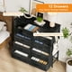 thumbnail image 3 of Cómoda Cajonera 12 Cajones de Tela para Recámara | Organizador de Ropa con Bolsillos Laterales y Ganchos | Mueble de Almacenamiento Multifuncional para Dormitorio - Resistente y Espacioso, 3 of 9