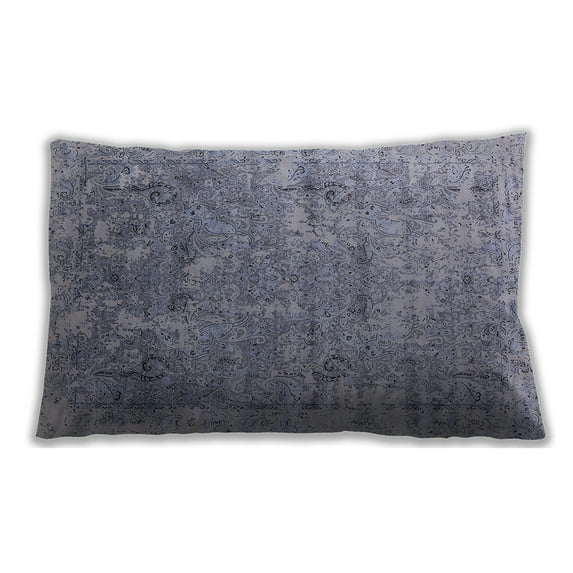 Ahgly Company Outdoor Rectangular Mid-Century Modern Lumbar Throw Pillow, 13 inch by 19 inch