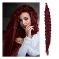 thumbnail image 2 of LHWEN 30 Inch Brazilian Wavy Hair Bundles Natural Extensions Black Weave Realistic Soft High Temperature Wire 120g Weft 30 Colors Women Long Hair Extensions, 2 of 6