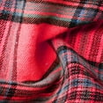 thumbnail image 6 of BLTIBY Women's Plaid Printed Maxi Shirt Dress Long Sleeve Lapel Loose Fit Button Down Asymmetric Hem Dresses with Belt Red XL, 6 of 6