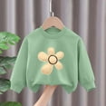 thumbnail image 5 of TOWED22 Toddler Clothes For Girls Baby Flower Fall Winter Outfits Cute Graphic Print Sweatshirt Pullover Cute Pants Set,Green,2-3 Y, 5 of 5