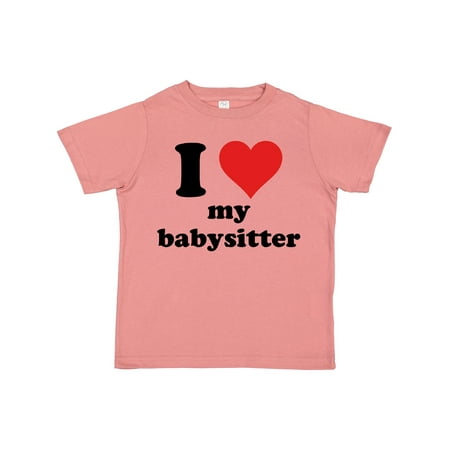 

Inktastic I Heart My Babysitter Gift Toddler Boy or Toddler Girl T-Shirt