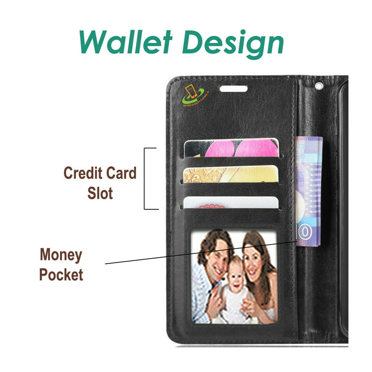  for Compatible with Xiaomi 12S Ultra Wallet Case Business  Luxury Soft Leather Magnetic Flip Case for Compatible with Xiaomi 12S Ultra  with Card Slots Kickstand (Black,Xiaomi 12S Ultra) : Cell Phones