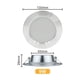 thumbnail image 2 of Focos empotrables LED ultradelgados, 9 W, 220 V-240 V, IP44, juego de 6, luz cálida para sala de estar y baño, profundidad de instalación de 28 mm, 2 of 5