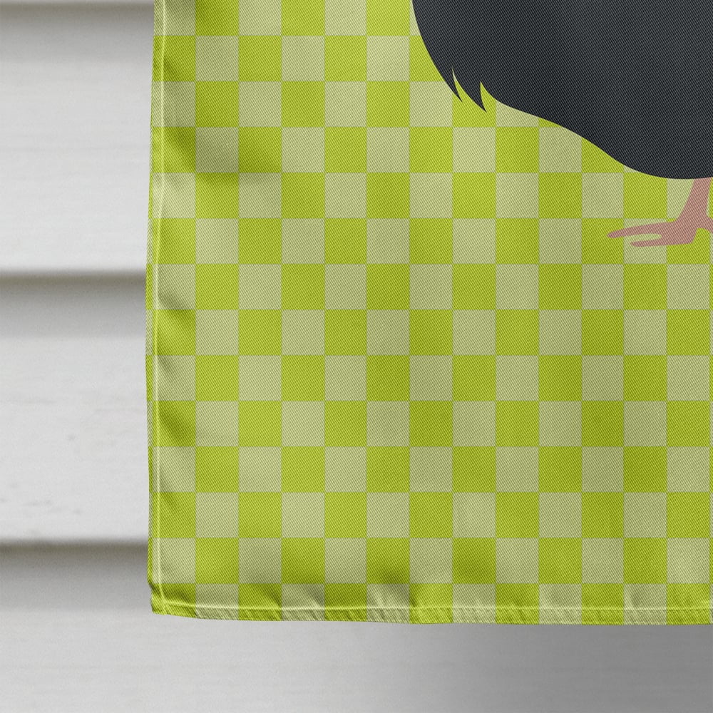 Norfolk Black Turkey Green Flag Canvas House Size