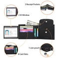 thumbnail image 5 of Sendefn Trifold Wallets for Men-RFID-Blocking Genuine Leather Wallet with 8 Card Slots, 5 of 7