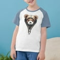 thumbnail image 2 of Feancey T-Shirts Graphiques pour Enfant Mignons Imprimés 3D Col Rond Hauts Raglan Manches Courtes T-Shirt Décontracté Tout-Petits Garçons Filles T-Shirts Liquidation Éclair Bleu Marine 13 Ans, 2 of 9