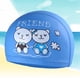 thumbnail image 2 of Gorro de natación 3D PU para , gorros de natación para menores de 12 años Niño niña con gorro de baño de pelo corto a mediano Sunnimix Nadar infantil, 2 of 7