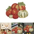 thumbnail image 2 of SXcggal Stacking Pumpkin Shape Room Rug Cute Pumpkin Shape Bath Mat Autumn Slip Shower Rug Foot Mat Front Door Mat Rug Floor Carpet Kitchen Bedroom Living Room Home Popular Halloween Pumpkin Carpet, 2 of 8