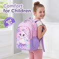 thumbnail image 5 of Gocvo 3pcs Little Girls Backpack for School, Cat Sequin School Backpack with Lunchbox, Cute Bookbag for Kids, 5 of 11