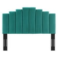thumbnail image 2 of Noelle Performance Velvet Twin Headboard - Teal, 2 of 4