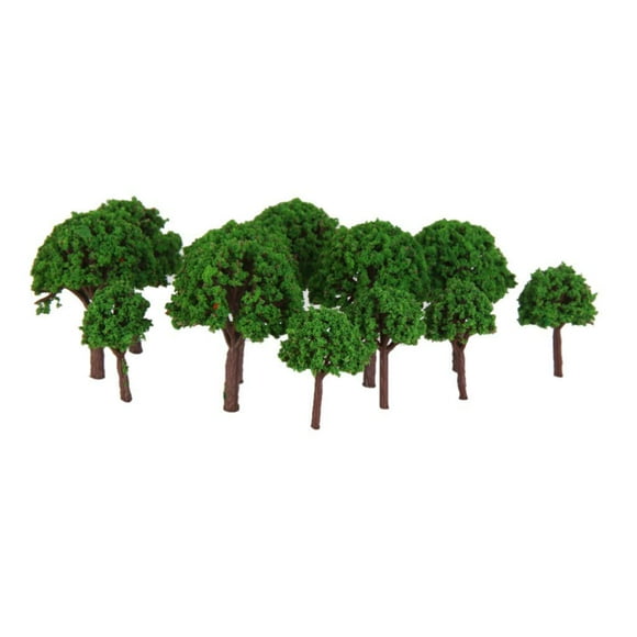 50 Piezas de Árboles Modelo de Cedro Zulema 3 cm Falso de Escala Z para Diorama Proyectos