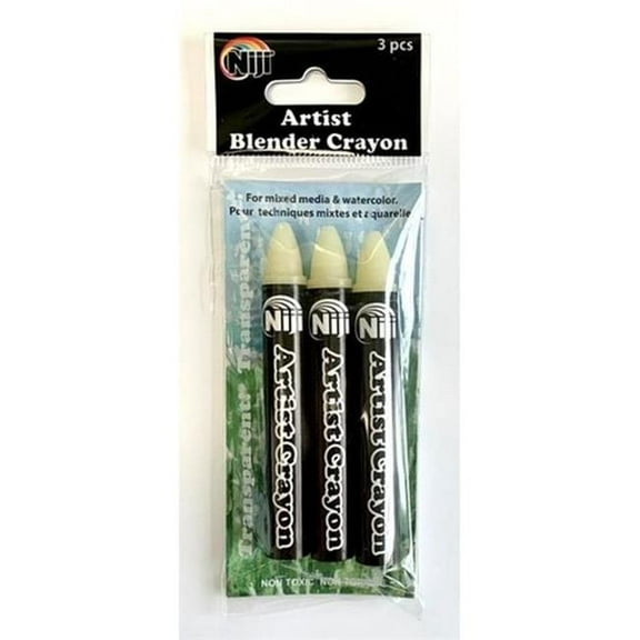 Yasutomo NACBL Niji Artist Crayons, Clear - Pack of 3