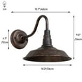 thumbnail image 4 of FSLiving Plug-in Wall Sconce with Remote Control Vintage Retro Rustic Metal Wall Lighting Fixture for Home Hallway Bedroom Hotel Balcony Entrance,Bulb Not Included - 1 Light, 4 of 6