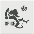 thumbnail image 1 of Volleyball Woman Spike Sports Move DIY Cookie Wall Craft Stencil - 11.5 Inch, 1 of 5
