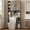 Gray/White, variant on Winkalon Over The Toilet Storage Cabinet, Farmhouse Storage Cabinet Over Toilet with 2 Barn Doors & Toilet Paper Holder Stand,Home Space-Saving Toilet Rack for Bathroom,Restroom,Laundry